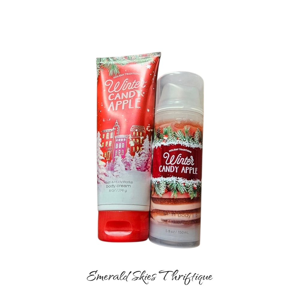 Bath And Body Works Winter Candy Apple Lotion Lot.